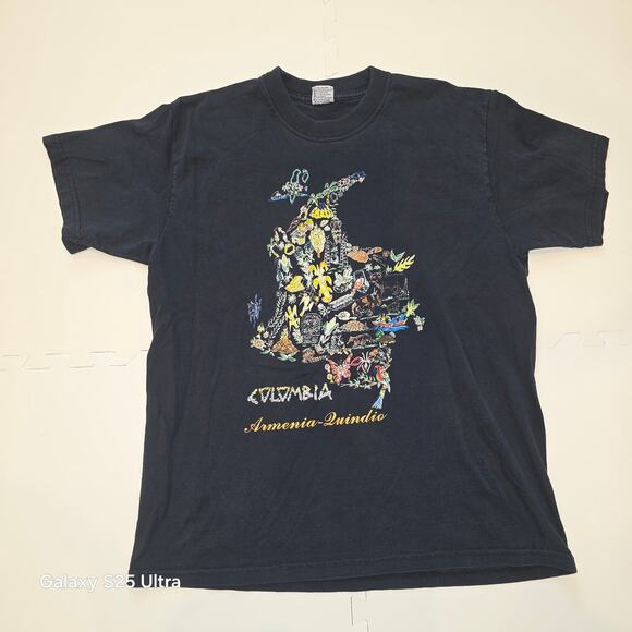 Unbranded Other - Vintage Armenia-Quindío Colombia black unisex tshirt sz XL‎